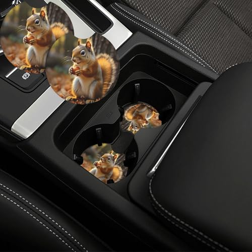 Portavasos para carro 2 piezas negro goma universal miniatura 1