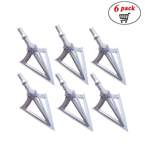 ZCISSY Crossbow Broadheads 100 Grain - Deep Penetration, Razor Sharp, Solid,Tough Steel 100