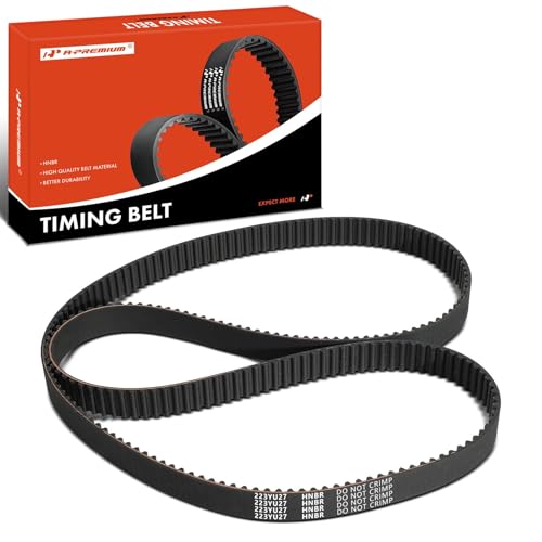 A-Premium Engine Timing Belt Compatible with Subaru Outback 2000-2012, Forester 1999-2010, Impreza 1999-2011, Legacy 1999 2010-2012 & Saab 9-2X 2005-2006, 2.2L 2.5L - Replace# 13028AA181