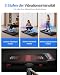 UMAY Vibration Plate Walking Pad mit Steigung 15%, 8KM/H Laufband für Zuhause mit Steigung und Geräuscharmer Motor, Laufband Schreibtisch Max. Unterstützung 120KG