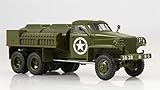 Modèle pré-construit Modèles à échelle de démarrage WWII USSR STUDEBAKER-US6-U5 Réservoir d\'huile camion essence version 1/43 ABS modèle pré-construit
