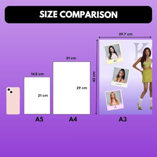 Image of Funk You Store Katseye Posters Split Design | Katseye Poster 3 A3 Sized Car Posters for Wall | Large Size (89 x 42 cm) Kpop Poster for Wall | Kpop Gnarly, Debut, Gameboy, Internet Girl (B 045)
