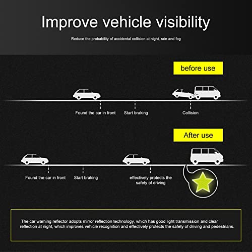 Fita refletora ao ar livre, fita de aviso de segurança à prova d'água, autoadesivos adesivos reflet