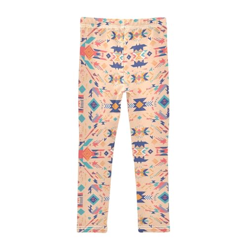 KLL Colorful Aztec Pattern Girls Legging Stretchy Full Length Lounge Pants Running2