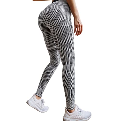 DEBAIJIA Mallas Deporte Leggins Pantalon Yoga Leggings Mujer Fitness Pilates Pants Cintura Alta (Gris Claro-S) Cover