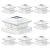 LETMY 8 Pack Solar Post Cap Lights, 3 Modes 40 LEDs Fence Post Solar Lights Outdoor Waterproof, 30 Lumens Solar Post Lights, Deck Post Lights Solar Powered for 4x4, 5x5 or 6x6 Vinyl Wooden Posts
