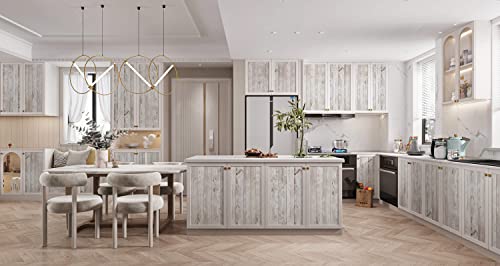 Heroad Brand Contact Paper For Cabinets Wood Peel And Stick Wallpaper For Walls Countertops Realistic Wood Contact Paper Decorative Wood Wallpaper Shiplap Boards Self Adhesive Wallpaper 17.7''X6.6Ft #TOP5