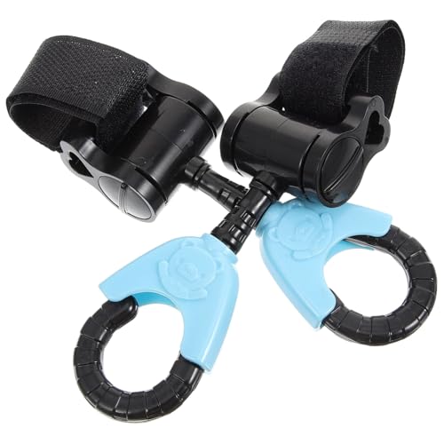 SUPVOX 2 Pack Universal Stroller Hooks Rotating Bag Hooks for Stroller Easy Install Plastic