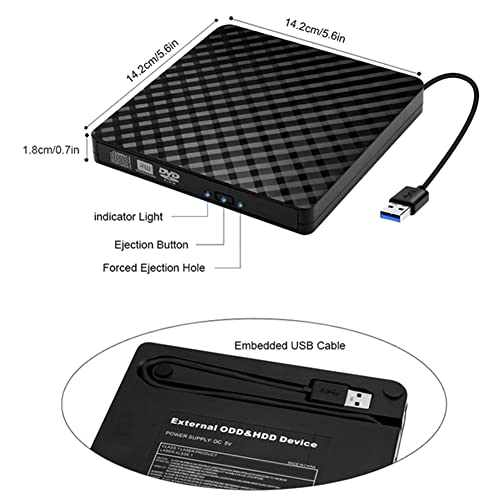 Lecteur de CD DVD Externe Novara Graveur DVD CD ROM USB 3.0 Type-C - 6