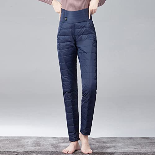 Miashui Loose Pants For Women Casual Summer Women's Front And Rear 2 Zones Heated Pant Washable Pant Active Pants For Women Navy #TOP4