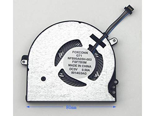 Ventola Fan compatibile con HP 15-ba012nl 15-ba014nl 15-ba015nl 15-ba016nl 5 V
