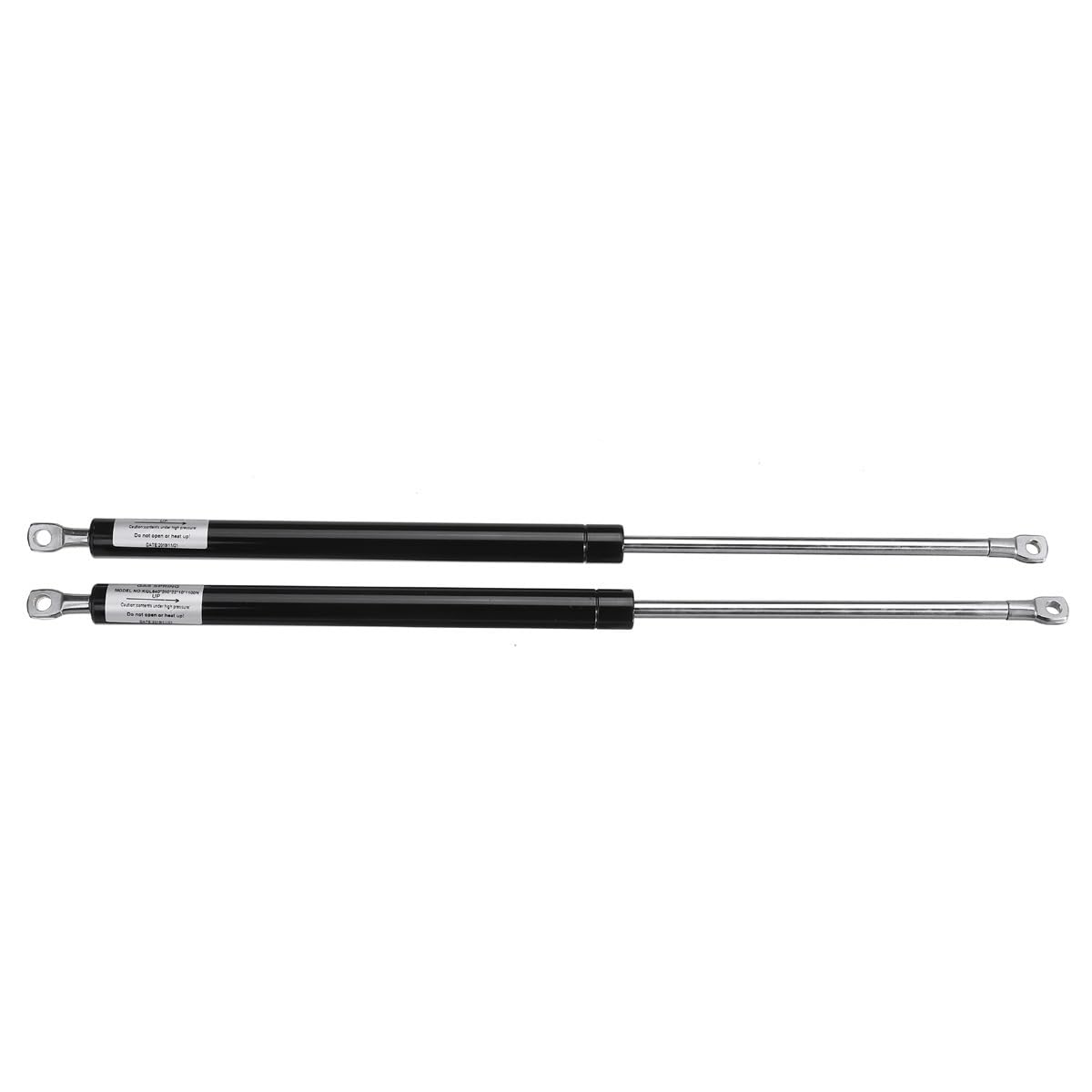 50N-3000N/150mm-3000mm, 2 Pezzo di Molla a Gas Universale con Teste ad Occhiello, Puntone a Gas,Forza da 50N-3000N/lunghezza Aperta da 150mm-3000mm for Auto, Autobus ECC.(490MM,1100N)