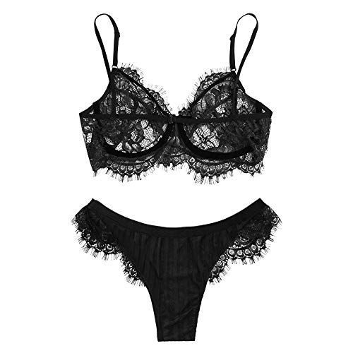 Lingerie sexy en dentelle noire pour pimenter vos nuits de couple