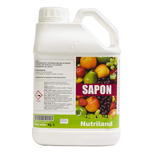 Sapone molle di potassio Biologico per piante da orto e frutti - 5L