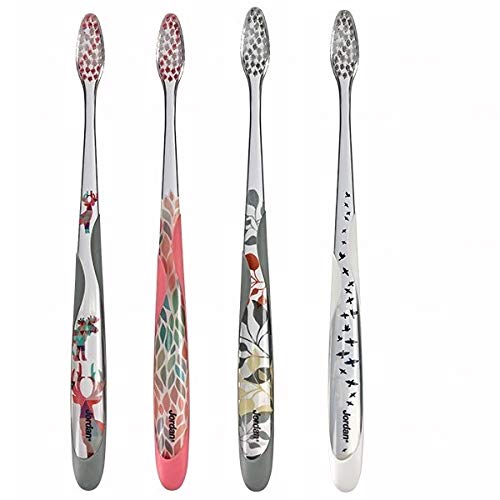 Jordan Individual Reach toothbrush small head and slim handle (Random Color) (Pack of 4, Medium bristles)-image-27