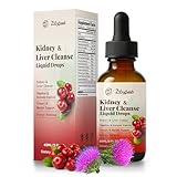 Pavintrix Kidney Cleanse Drops with Cranberry Extract, Milk Thistle, Chanca Piedra & Artichoke - Herbal Supplement for Liver Kidney Detox & Urinary Tract Support, 60ml