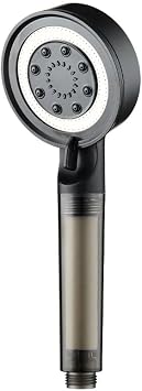 Mayaglory Turbo Filter Shower Head, High Pressure Filter Hand Shower, 5 Function Filter Shower Head, Filter Hand Shower Black