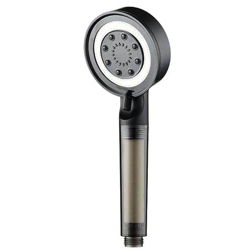 Mayaglory Turbo Filtreli Duş Başlığı, Yüksek Basınçlı Filtreli El Duşu, 5 Fonksiyonlu Filtreli Duş Başlığı, Filtreli El Duşu (Black)