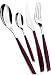 Produktbild Bugatti GLRG-021G50 Glamour Tafelservice, SAN/Stahl, 22 x 8 x 30 cm, Granatrot, 24-teilig