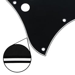 FLEOR – Pickguard SG avec vis pour guitare de style Gibson 3ply black/white/black - Les Beatles, Paul McCartney, John Lennon, RIngo Starr, George Harrison FLEOR - Pickguard SG avec vis pour guitare de style Gibson 3ply black/white/black – Image 4