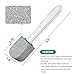 Pumice Stone Toilet Bowl Cleaner,Bathroom Cleaner Brush Toilet Wand Refills with 30CM Long Handle for Remove Hard Water Stains with 1 Wand+ Pumice Stones (5 Pack)