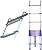 CORCI Telesladders,Aluminumcopiladder with Hook Multi-Purpose Foldiextension Ladder Safetyladder Blue for Roof Outdoor Load 150Kg/a/4.85M/15.91Ft