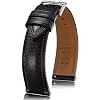 Getalia Italian leather Watch Band Tuscany Natural Vegetable-Tanned Full Grain Genuine Leather,18mm 19mm 20mm 21mm 22mm Quick Release Replacement Watch Straps for Men and Women Thick and Soft
