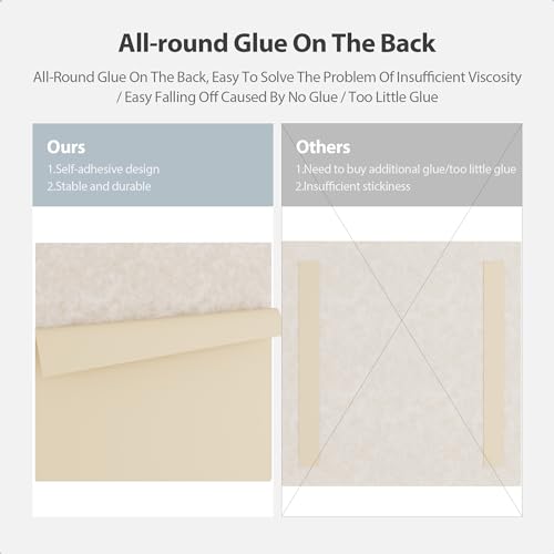 Image of 12 Pack Square Acoustic Panels Self Adhesive Sound Proof Foam(Beige)