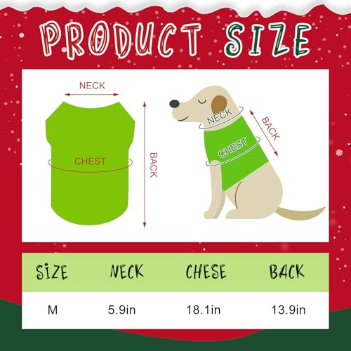 Disfraz navideño verde para perros pequeños con gorro rojo miniatura 2