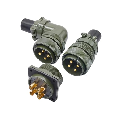 Conector circular 5015 MIL STD con enchufe 3108 32-17P de 4 pines y socket 3