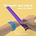 6-Pack Sensory Stretchy Fidget Toys for Kids - Stress Relief Toys for Anxiety, ADHD, Autism Special Needs, Sensory Slap Bracelet for Toddlers Boys Girls Adults, Ideal Christmas Stocking Stuffers