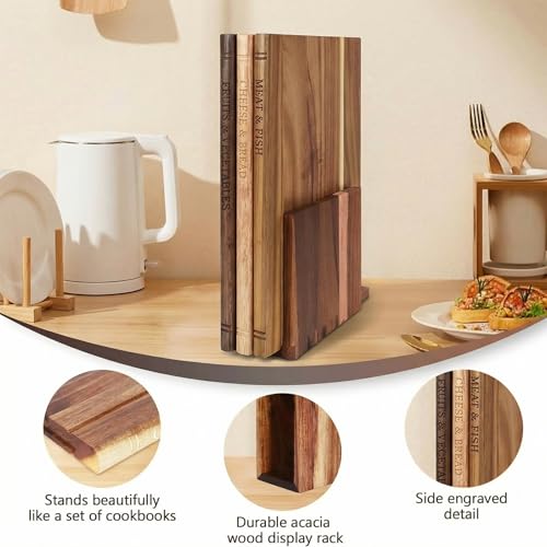 Set de Tablas de Cortar Decorativas de Madera Acacia miniatura 7