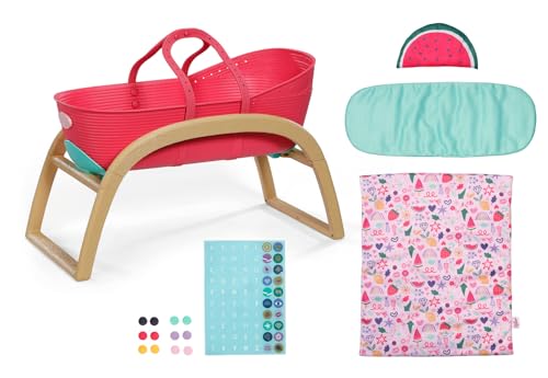 BABY born 3 in 1 Wiege Pinplay, Puppenbett, Wiege und Trage mit Pins zum Verzieren, inkl. Bettdecke und Kopfkissen, Rot BABY born 3 in 1 Wiege Pinplay, Puppenbett, Wiege und Trage mit Pins zum Verzieren, inkl. Bettdecke und Kopfkissen, Rot