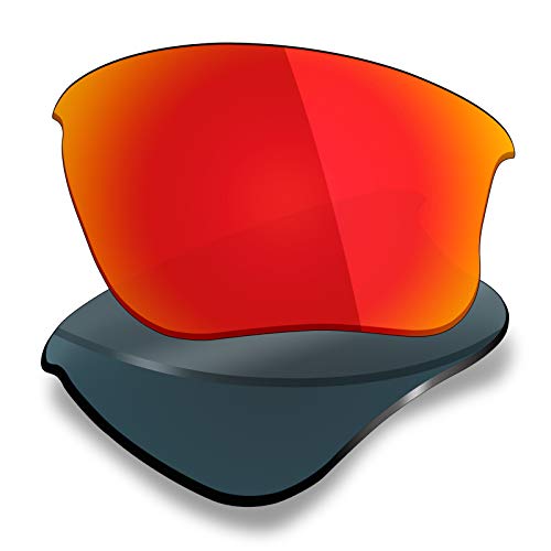 Image of Mryok 4 Pair Polarized Replacement Lenses for Oakley Flak Jacket XLJ Sunglass - Stealth Black /Fire Red /Ice Blue /Silver Titanium