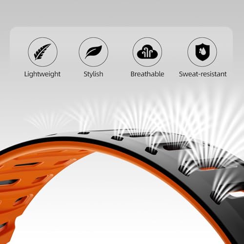 Image of X-it Magnetic Watch Band for Apple Watch Ultra 49mm, 46mm /45mm /44mm, Silicone Sport Strap with Strong Magnet for Men and Women, Compatible with Apple Watch Series 11 /10 /9 /8 /7 /6 /5 /4 /3 /2 /1 and SE