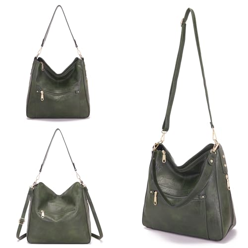 Image of Large Crossbody Purses Set For Women Shoulder Tote Handbags Ladies Hobo Bags With Matching Wallet 4PCS
