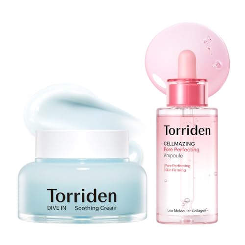 Torriden DIVE IN Hyaluronic Acid Soothing Cream 100ml (3.38 fl. oz) + CELLMAZING Pore Perfecting Ampoule 30ml (1.01 fl. oz)