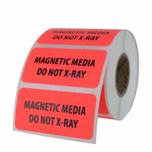 LabelValue.com | Magnetic Media Do Not X-Ray Labels 2