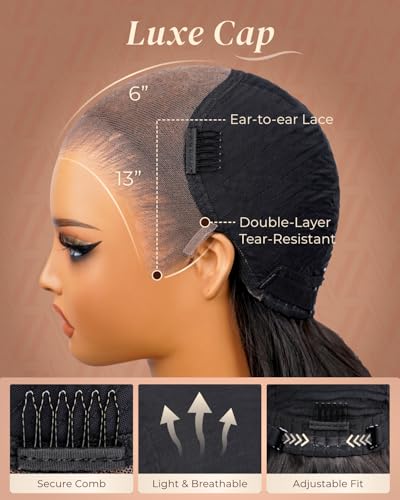 Arabella Hair 13x6 Lace Front Wigs Human Hair Body Wave HD Lace Front Wig 250% Density Ear-to-Ear Glueless Wigs Human Hair Pre Plucked Pre Bleached Pre Cut (22in, 13X6 Body Wave Wig) - Image 5