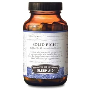 Solid Eight Herb Capsules – Fast Acting Natural Sleep Aid – Promotes Deep, Restful, Recuperative Sleep without Next-Day Grogginess- Does Not Contain Valerian Root – 90 Cap Count