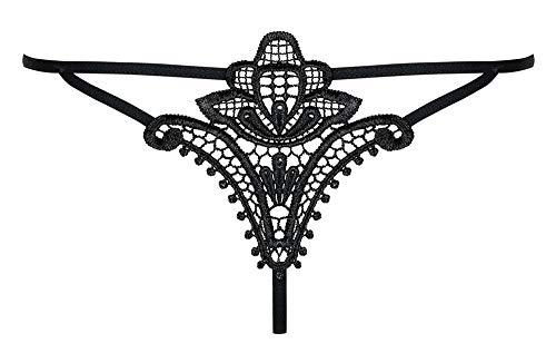 Obsessive Luiza String Dame Sexy Kant Rood, Zwart - Image 7