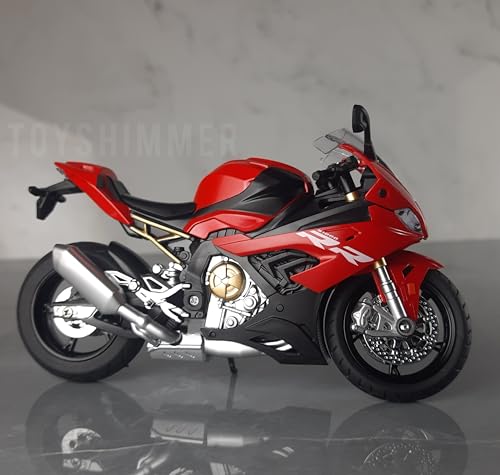 TOYSHIMMER die cast BMV Bike S1000RR Model Toy Metal Bike 1:12 Scale Realistic Alloy Metal with Light and Engine Sound Motorcycle Toy, Model Bike, Best Gift for Boys Men Kids Children (RED) (B0D9FFWJLD) Amazon Price History, Amazon Price Tracker