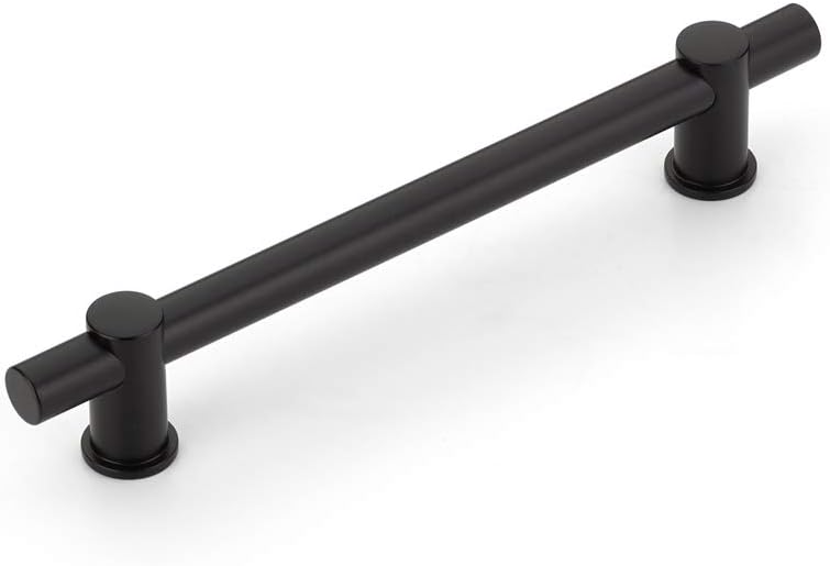 Schaub Fonce Cabinet Bar Pull Matte Black, 6” cc