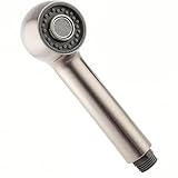 EarlyGlintsCX Kitchen Faucet Pull Out Spray Head, G1/2 Thread Universal Replacement Part - 2-Function Powerful Stream & Aerated Flow, Easy Tool-Free Installation, Durable ABS Plastic (Brushed Nickel)