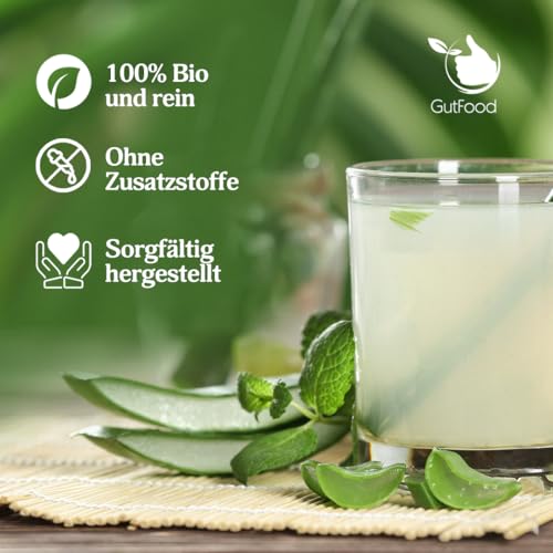 3 Liter Bio Aloe Vera Saft - 3 Monate Bio Aloe Vera Saftkur - ökologischer Aloe Verasaft in Premiumqualität in der praktischen 3 Liter Bag in Box Saftbox - nach Anbruch ungekühlt 3 Monate haltbar