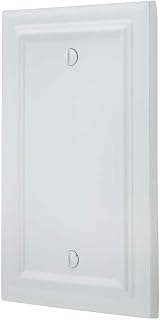 Amerelle 94BW Continental Wallplate, 1 Blank, Cast Metal, White, 1-Pack