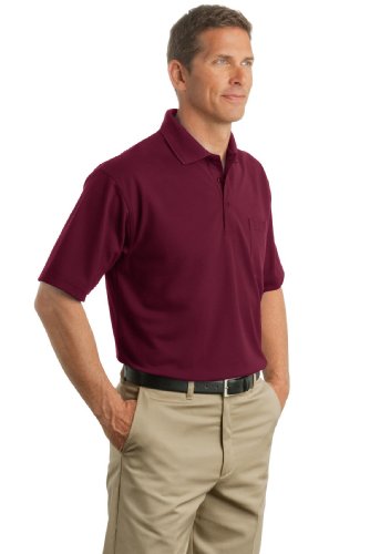 Cornerstone Men's Comfortable Pocket Pique Polo Shirt_Safety Yellow_X-Large #TOP5