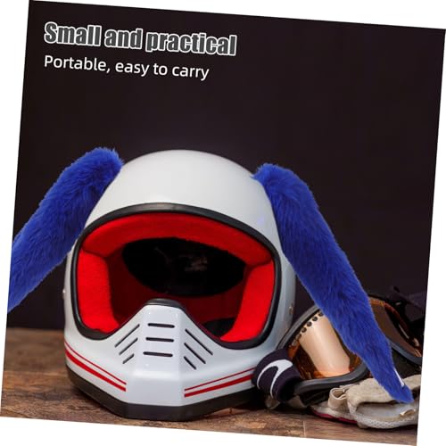 Orejas de conejo para casco autoadhesivas y ligeras Alipis azul 5