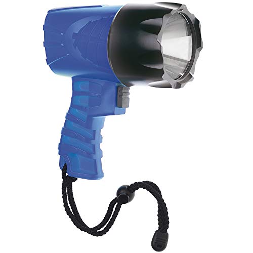 Fervi 0437 LED-spot, 3 W, zwart/blauw