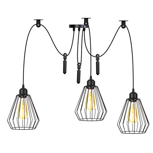 Lustre araignée industriel HNVBDOPAE avec fil de 2m pour cuisine